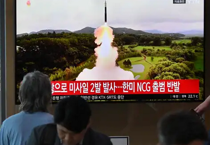 韩国电视新闻报导朝鲜19日试射导弹的消息